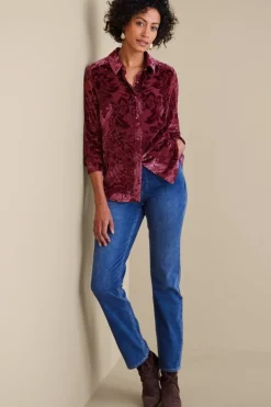 Discount Floreat Velvet Shirt Tops
