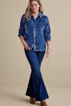 Discount Floreat Velvet Shirt Tops