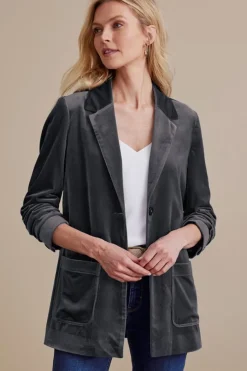 Online Holly Velvet Blazer Toppers|Jackets & Coats