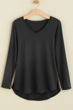 Hot Isabel Pima Long Sleeve Tee Tops