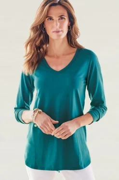 Hot Isabel Pima Long Sleeve Tee Tops