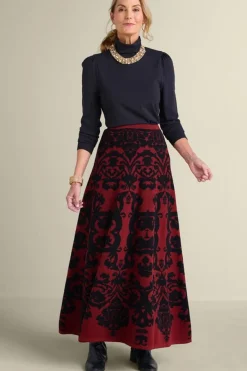 Discount Jacobean Sweater Skirt Skirts