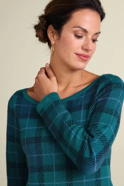 Outlet Janece Plaid Sweater Tunic Tops|Sweaters & Cardigans