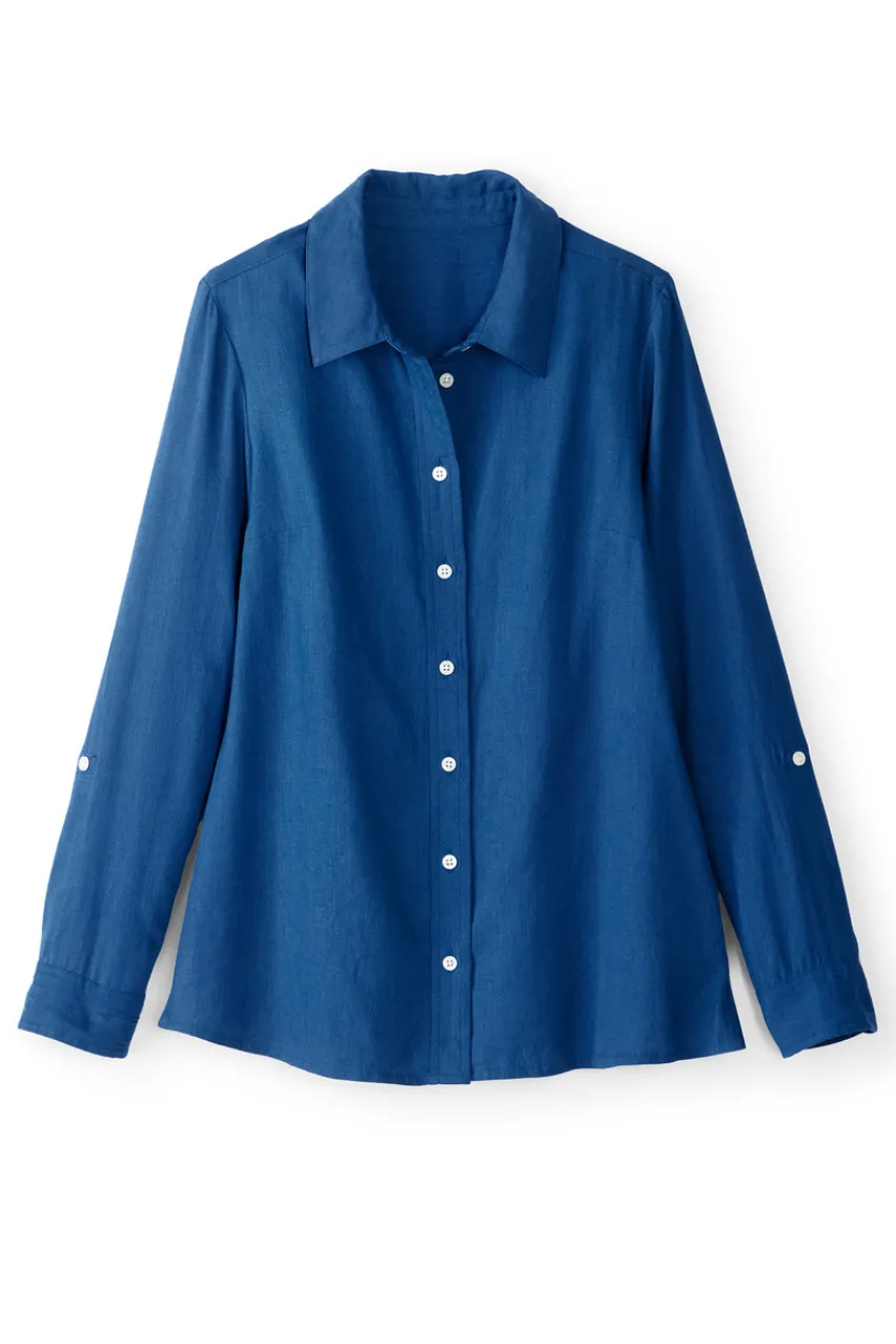 Hot Jordan Linen Blend Shirt Tops