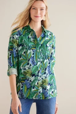 Hot Jordan Linen Blend Shirt Tops