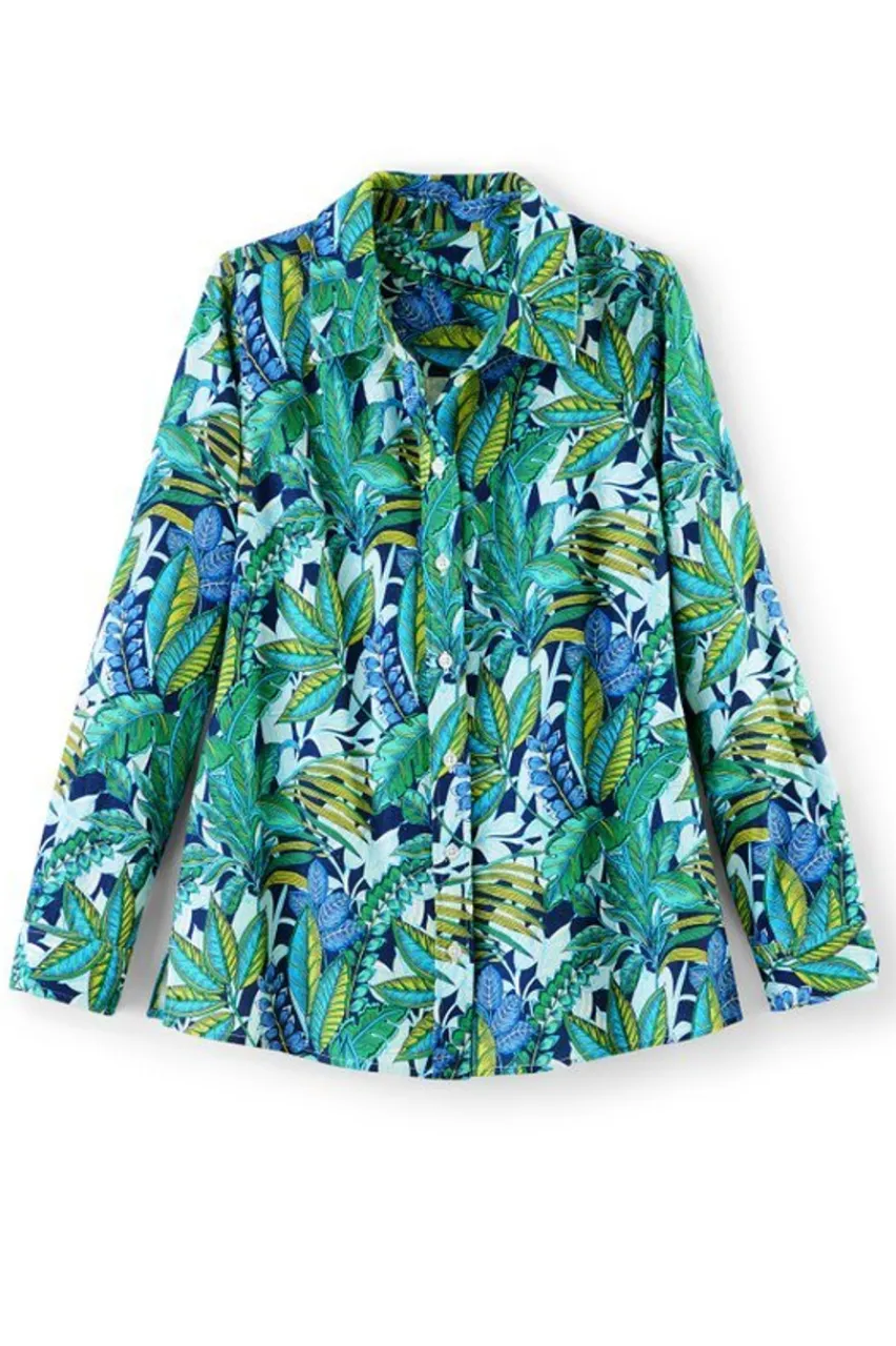 Hot Jordan Linen Blend Shirt Tops