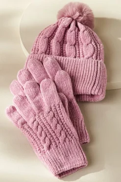Outlet Jules Chenille Hat & Gloves Set Hats