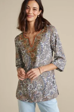 Kaimana Embellished Tunic Tops|Tunics & Leggings