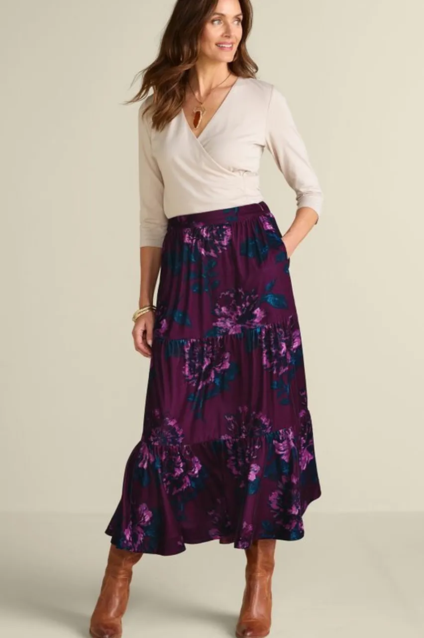 Hot Kara Velvet Skirt Skirts