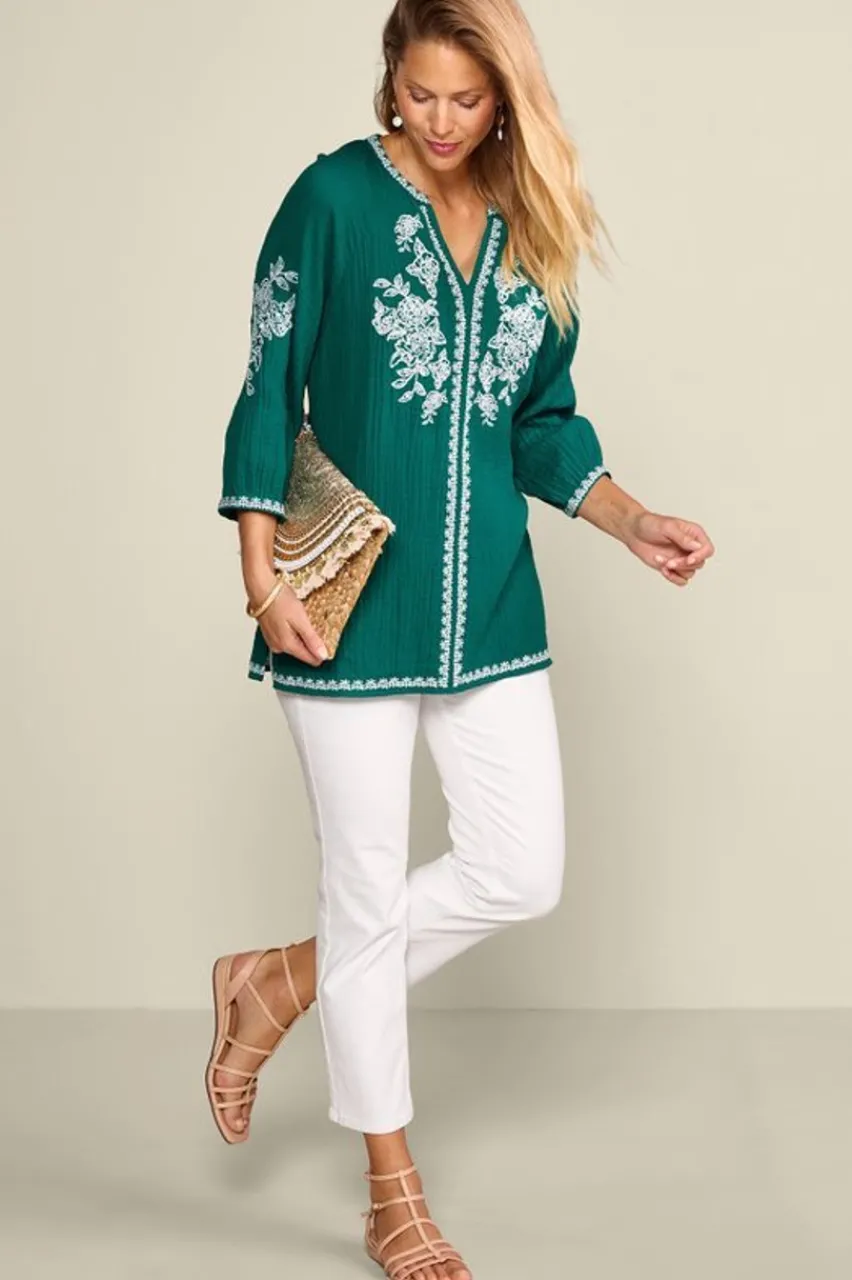 Best Katie Gauze Tunic Tops|Tunics & Leggings