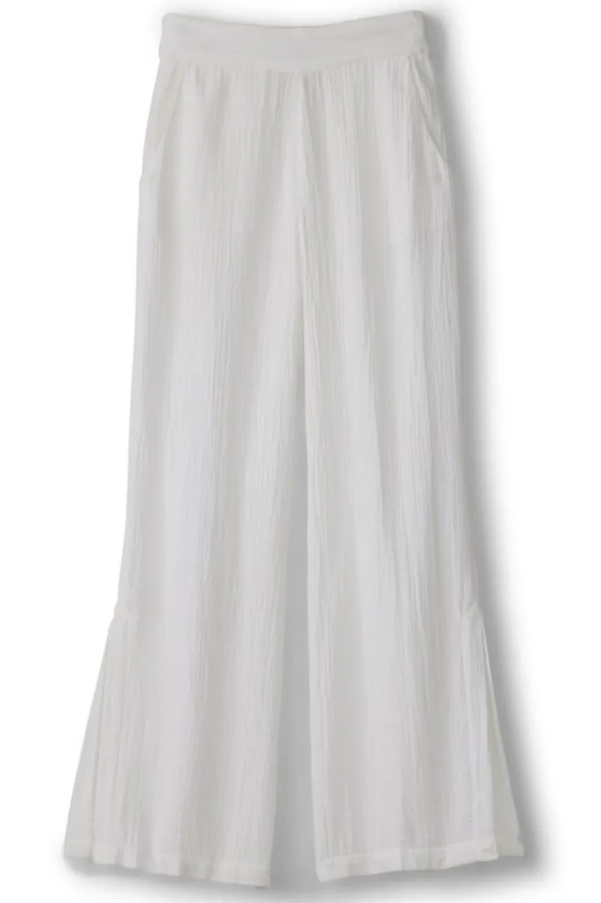 Sale Khulani Wide Leg Gauze Pants Pants