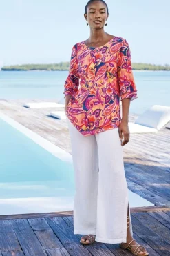 Sale Khulani Wide Leg Gauze Pants Pants