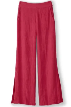 Sale Khulani Wide Leg Gauze Pants Pants