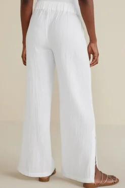 Sale Khulani Wide Leg Gauze Pants Pants