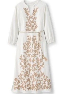 Sale Kimora Embroidered Midi Dress Dresses