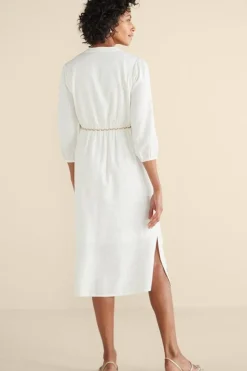 Sale Kimora Embroidered Midi Dress Dresses