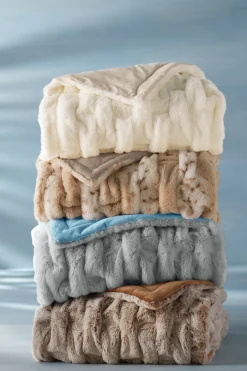 Discount La Parisienne Faux Fur Throw Bedding|Bedding Essentials