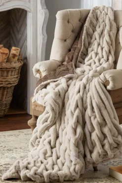 Discount La Parisienne Faux Fur Throw Bedding|Bedding Essentials