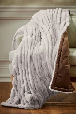 Discount La Parisienne Faux Fur Throw Bedding|Bedding Essentials
