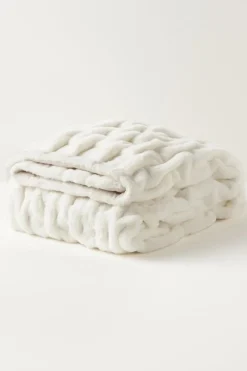 Discount La Parisienne Faux Fur Throw Bedding|Bedding Essentials
