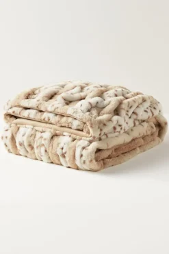 Discount La Parisienne Faux Fur Throw Bedding|Bedding Essentials