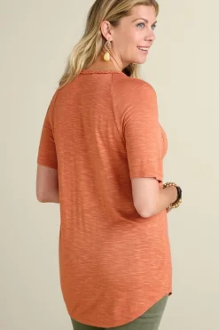 Hot Lainey Slub Tee Tops