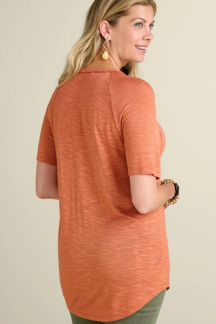 Hot Lainey Slub Tee Tops