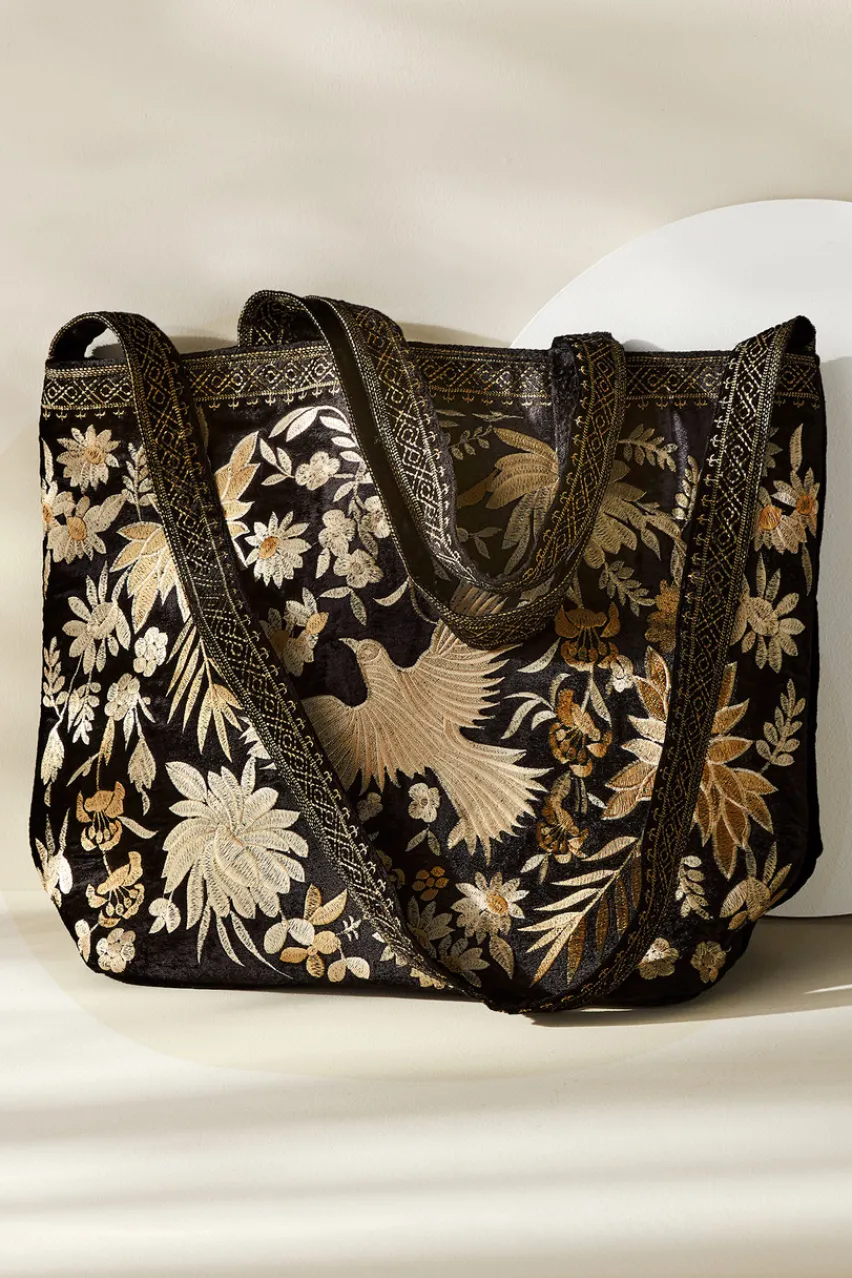 Outlet Lenora Embroidered Tote Handbags