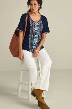 Discount Lilian Velvet Top Tops