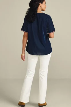 Discount Lilian Velvet Top Tops