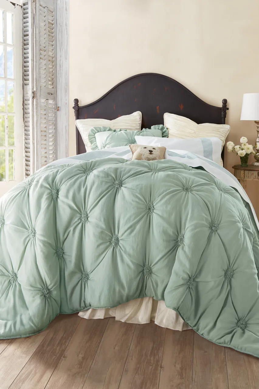 Online Lombardi Smocked Coverlet I Bedding|Bedding Collections