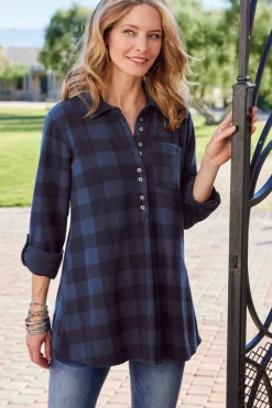 Sale Mad About Plaid Tunic Tops|Tunics & Leggings