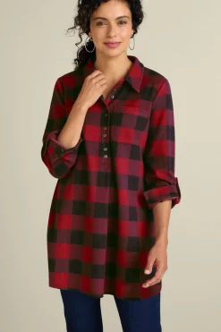 Sale Mad About Plaid Tunic Tops|Tunics & Leggings
