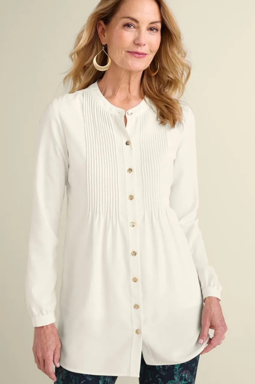 New Makara Button Tunic Tops
