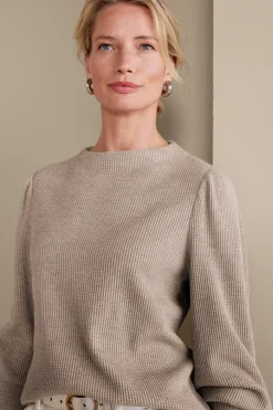 Outlet Melina Waffle Pullover Tops