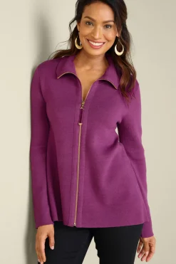 Clearance Meria Zip Cardi Tops|Sweaters & Cardigans