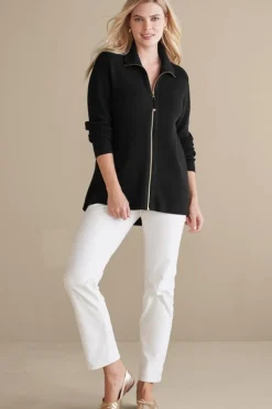 Clearance Meria Zip Cardi Tops|Sweaters & Cardigans