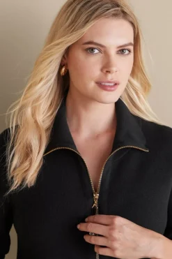 Clearance Meria Zip Cardi Tops|Sweaters & Cardigans