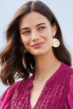 Clearance Meza Hammered Disc Earrings Jewelry|Earrings