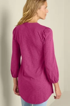 Sale Mikaela Embroidered 3/4 Sleeve Tunic Tops|Tunics & Leggings