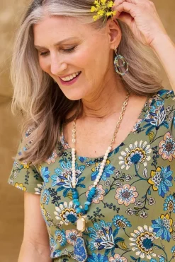 Outlet Mimi Beaded Hoop Earrings Jewelry|Earrings