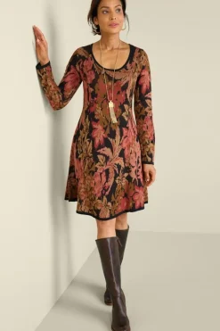 Hot Nelia Jacquard Sweater Dress Dresses