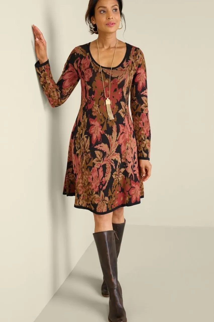 Hot Nelia Jacquard Sweater Dress Dresses