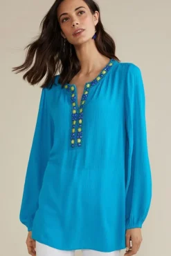 Sale Nellie Gauze Tunic Tops