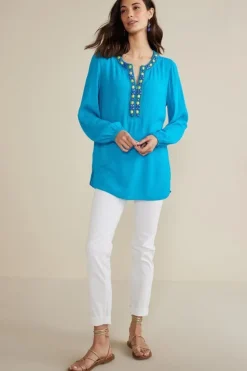 Sale Nellie Gauze Tunic Tops