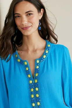 Sale Nellie Gauze Tunic Tops