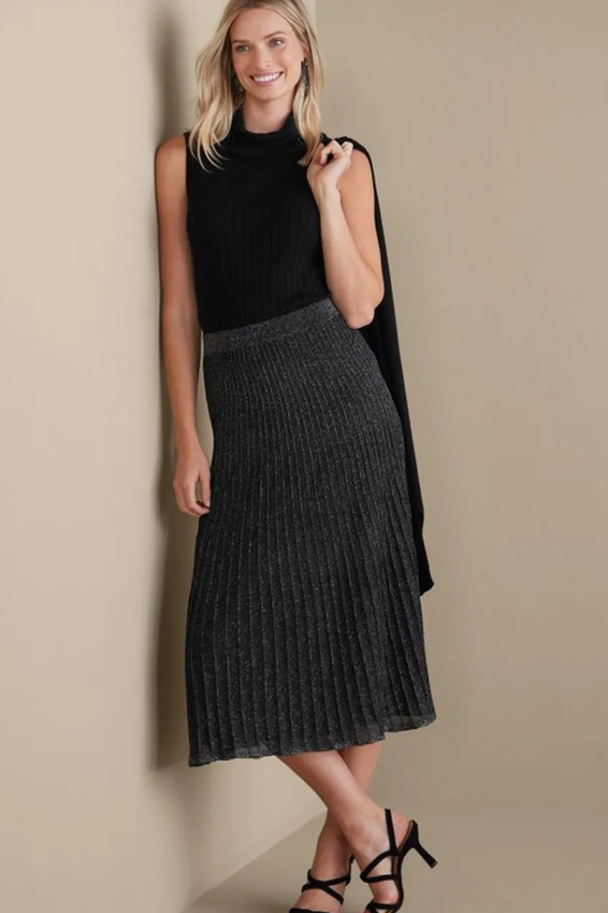 Online Nisha Knit Pleated Skirt Skirts