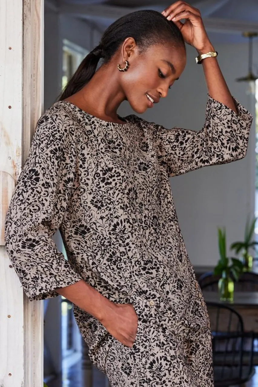 Hot Oceo Gauze Tunic Tops|Tunics & Leggings