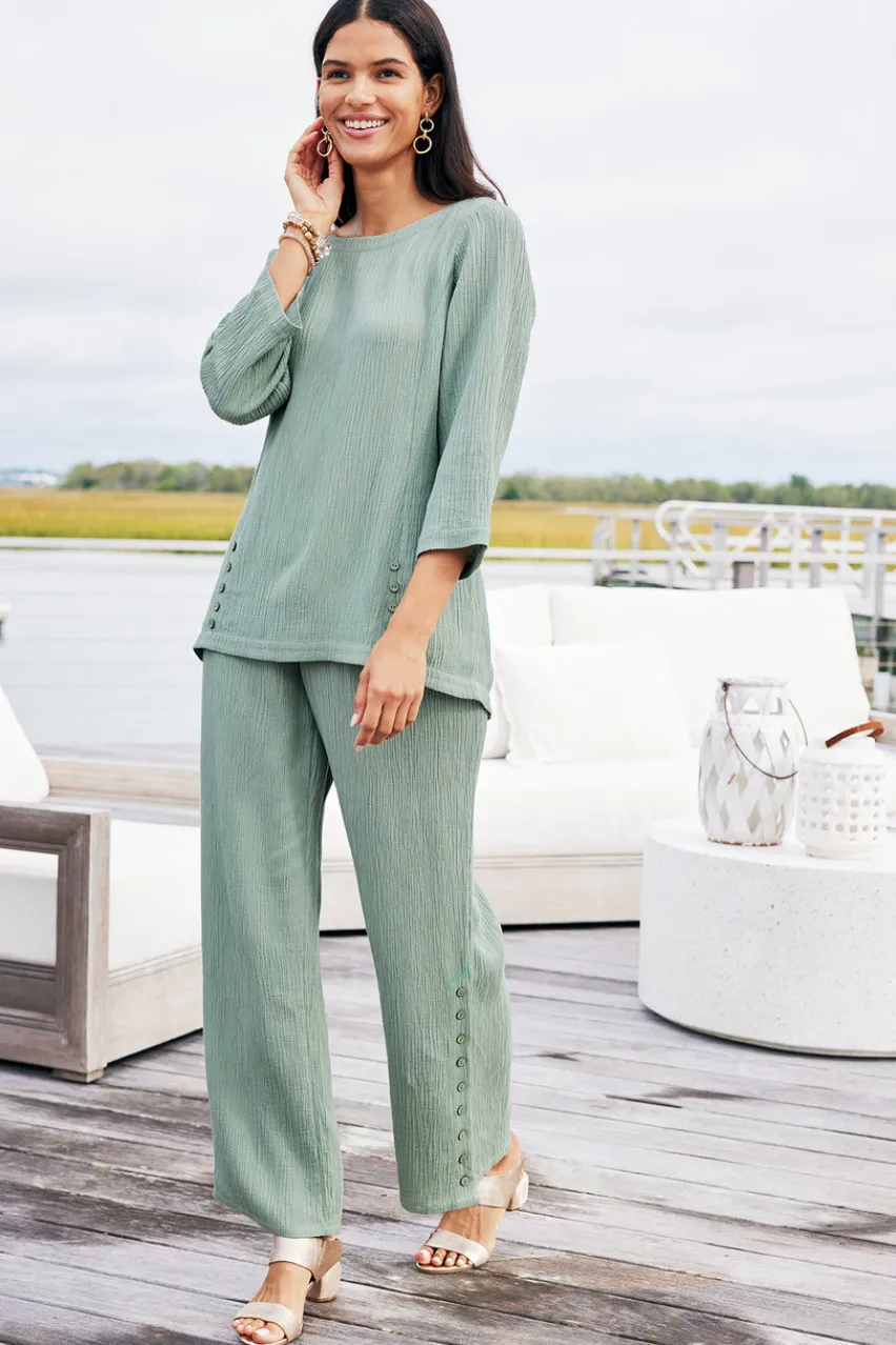 Hot Oceo Gauze Tunic Tops|Tunics & Leggings