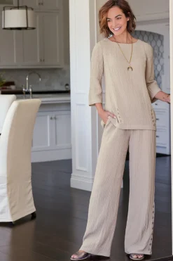 New Oceo Gauze Wide-Leg Pants Pants